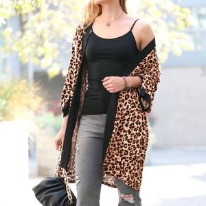 Leopard Kimono Cardigan